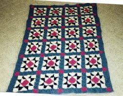 Evening Star Block Afghan Free Crochet Pattern