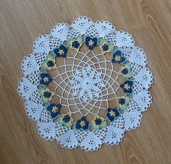 Pansy Doily