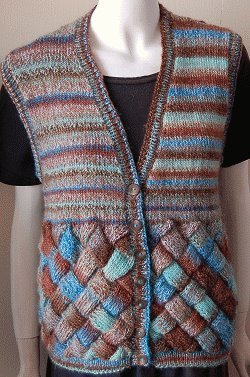 Sweet and Sassy Entrelac Vest