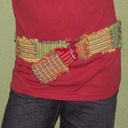 Homespun Quilted Rag Belt