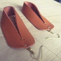 Leather Loop Earrings