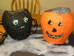 Paper Mache Candy Buckets