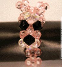 Pink Panther Beaded Ring