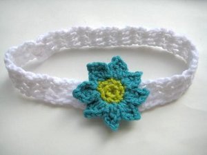 Baby Headband with Flowers