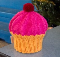 Cupcake Hat Pattern | AllFreeKnitting.com
