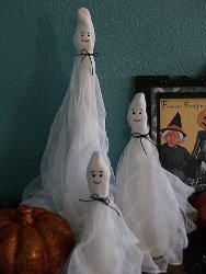 Cute Paperclay Ghosts