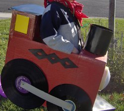 Cardboard Box Train Costume