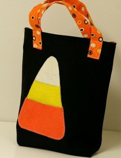 Candy Corn Applique Treat Bag