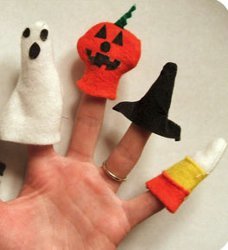 Halloween Felt Finger Puppets