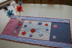 Fireworks in the Kitchen Quilted Table Runner