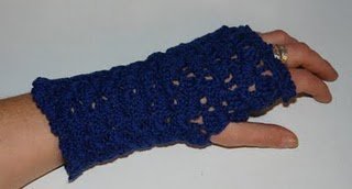 Crocheted Hand Warmers in Two Sizes