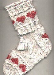 White and Red Comfy in Bed Socks
