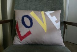 Anthropologie Inspired Love Pillow
