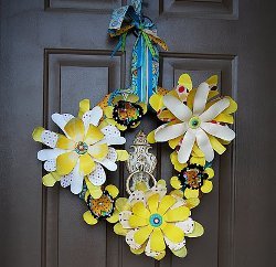 Whimsical Flower Wreath