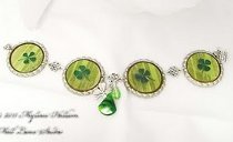 Luck of the Irish Bottle Cap Bracelet