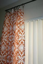 No Sew Curtains from a Duvet