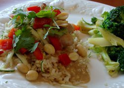 Creamy Coconut Chicken And Sauce