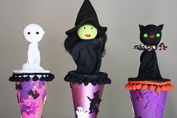 Spooky Pop Up Puppets