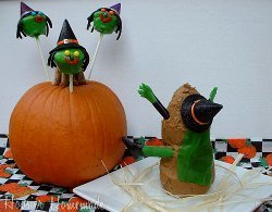 Funny Witch Cupcake Pops