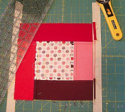 Squaring Quilt Blocks with Masking Tape Guidelines