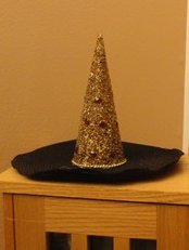 Cheesy Christmas Tree Witch Hat