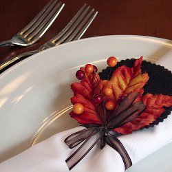 Burst of Autumn Napkin Rings