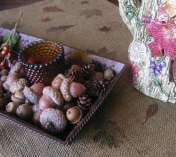 Stamped Autumn Table Runner