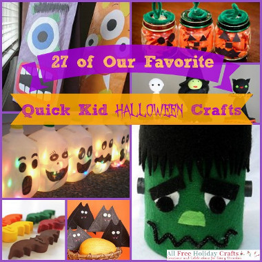 27 of Our Favorite Quick Kid Halloween Crafts