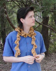 Crochet Ruffle Scarf