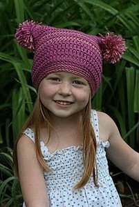 Pretty in Pink Pom Hat