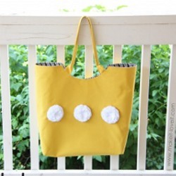 Large Tote with Rounded Opening
