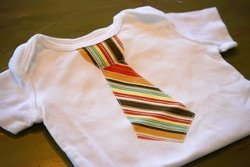 Appliqued Necktie Onesie