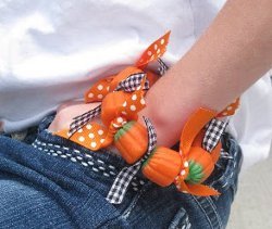 Cute Pumpkin Candy Bracelets