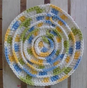 Round n Ridgy Dishcloth