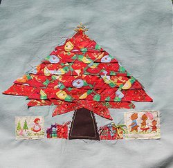 Raw Edge Applique Christmas Tree