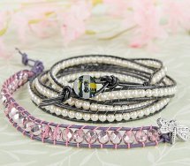 Dragonfly Roundup Wrap Bracelet