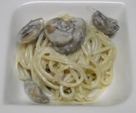 Spaghetti Mushroom with Cream Sauce