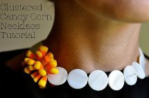 Clustered Candy Corn Necklace