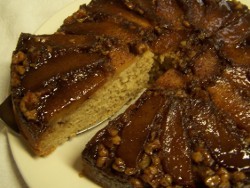 Apple Walnut Upside Down Cake