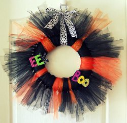 Trick or Tulle Wreath