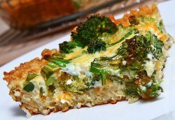 Broccoli and Cheddar Quiche