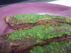 Flank Steak with Chimichurri Sauce