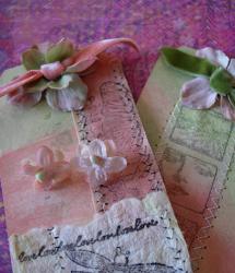 Look of Vintage Floral Earrings and Gift Tag