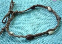 DIY Braided Hemp Anklet