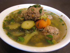 Hearty Meatball Soup