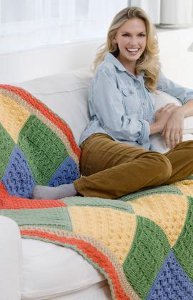 Crochet Stitch-Sampler Throw