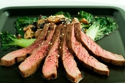 Grilled Flank Steak in Zoye Oil