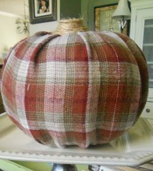 Farmer Chic Flannel Pumpkins