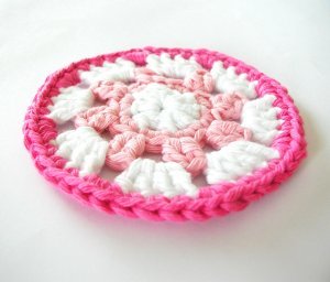 Pink and White Coasters