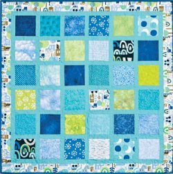 Framed Charm Squares Baby Quilt